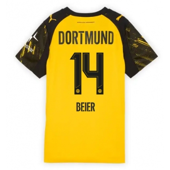 Borussia Dortmund Maximilian Beier #14 Tricou Fotbal Replică 2025-26 Femei Acasa